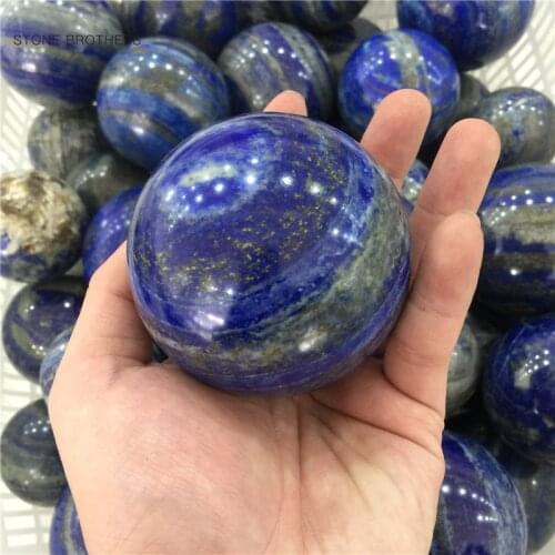 3-6CM Natural Lapis Lazuli Crystal Ball Decoration Home Feng Shui Ornament Wheel Energy Stone Natural Stone Healing Crystals