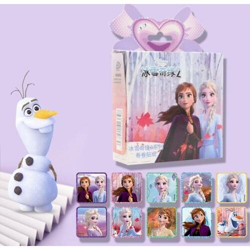 Frozen 2 Elsa Anna Removable Reward Stickers Disney Snow White Princess Sofia Cars Scrapbooking For Children Diary Decor Sticker