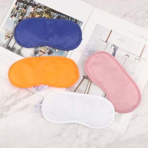 Silk Sleep Eye Mask Padded Shade Patch Eyemask Blindfolds Sleeping Eye Cover Women Men Travel Relax Rest 1pc