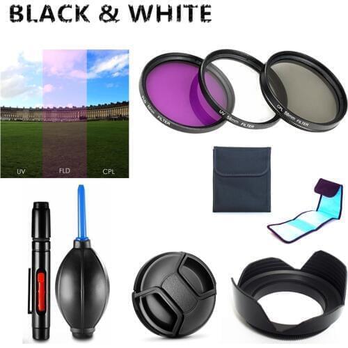UV FLD CPL Filter / Lens Hood / Cap / Lens cleaning pen / Air Blower for Panasonic LUMIX DMC-FZ1000 FZ1000 II Digital Camera
