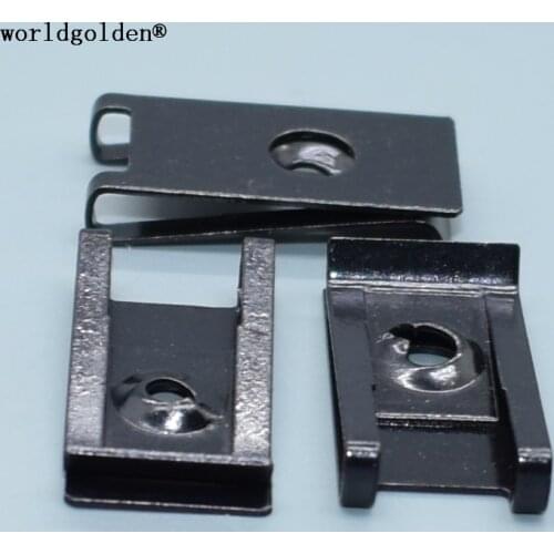 Worldgolden 100pcs auto metal Zinc Black Iron Clip for GM#9440178*,11504531