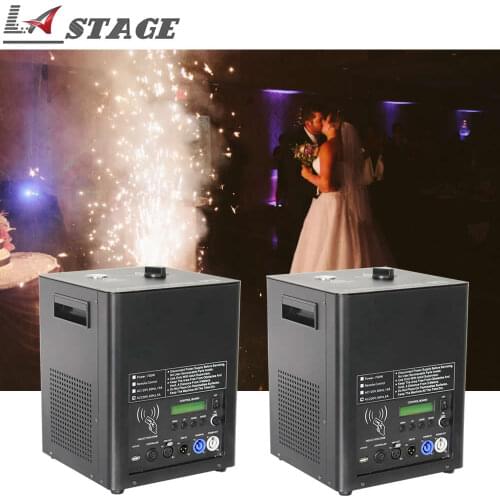 Free Shipping 2pcs/lot 700W Cold Spark Machine Dmx Firework Sparking Sparkler Machine Fountain Titanium Powder
