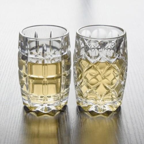 2 Pcs/lot luxury fashion home lead-free whiskey glass high quality party club wine glass cup for whiskey 0901-24