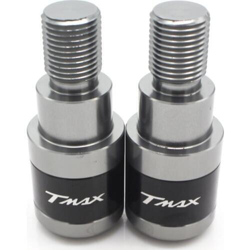 CNC Aluminum Motorcycle Handlebar Grip Ends Protector with TMAX logo Motorcycle Accessories For YAMAHA TMAX T-Max 500 530