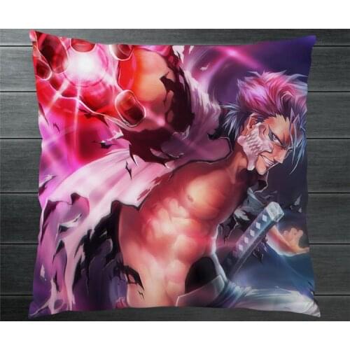 Anime BLEACH Grimmjow Jeagerjaques Fanart 40*40cm Two Side Pillowcase Pillow Case Cover Cosplay Otaku Gift BED/SOFA/CAR Decor
