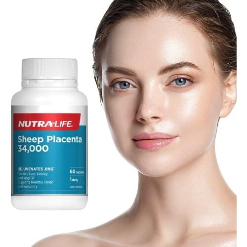 34000mg NewZealand Sheep Placenta Capsules Vitamin D3 Mineral Women Healthy Care Products Libido Immunity Anti Aging Supplement
