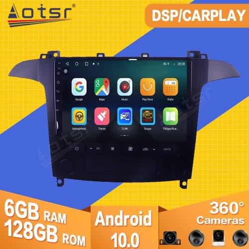 For Ford S-Max 2006 2007 2008 Android 10 Car Tape Radio Recorder Stereo Video Player Navigation GPS Multimedia Head Unit No 2din