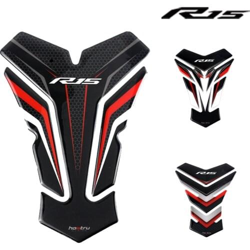 For Yamaha YZF-R15 YZFR15 R15 tank pad 3D rubber sticker motorcycle fuel tank pad protection decal sticker