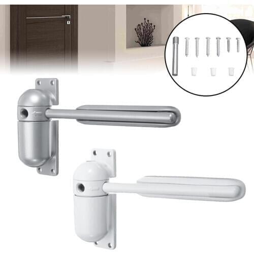 Gray Zinc Alloy Surface Mounted Spring Door Closer Automatic Closing Door/Gate Closer Fire Rated Door Stopper Door Hardware