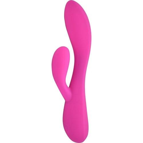 Flexible Rabbit Vibrator Sex Toy For Women Couples 10 Speed Waterproof Rechargeable PlusOne Dual Vibrating Massager