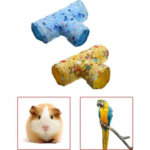 Toy Pet Exercise Toy Tube Pet 1Pcs Cute 3-Way Rabbit-Guinea Small Animal Tunnel,Rabbit Guinea Ferret Hamster