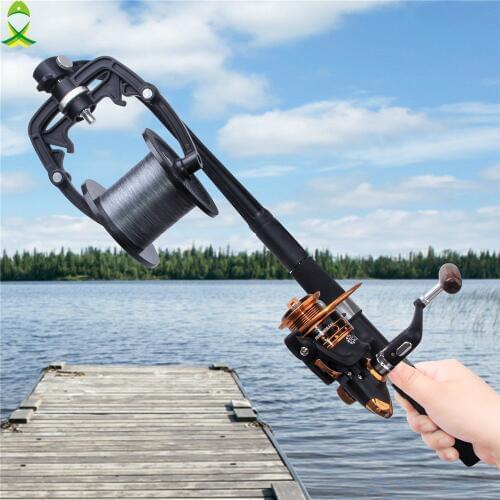 JSM Portable Fishing Line Winder Spooler Machine Spinning/Baitcasting Reel Spool Spooling Station System for fishing tackle