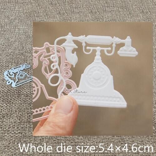 New Design Craft Metal stencil mold Cutting Dies Retro phone decoration scrapbook die cuts Album Paper Card Craft Embossing