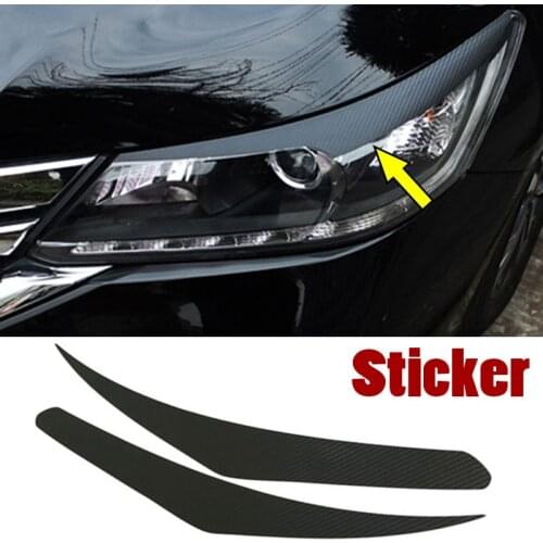 For Honda Accord 9th 2013 2014 2015 2016 2017 Front Headlight Lamp Eyebrow Sticker Decoration