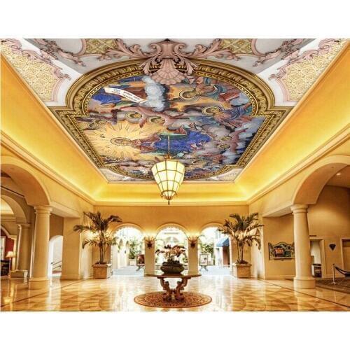 Angel wallpaper mural ceilings 3d stereoscopic wallpaper 3d wall murals wallpapers ceiling