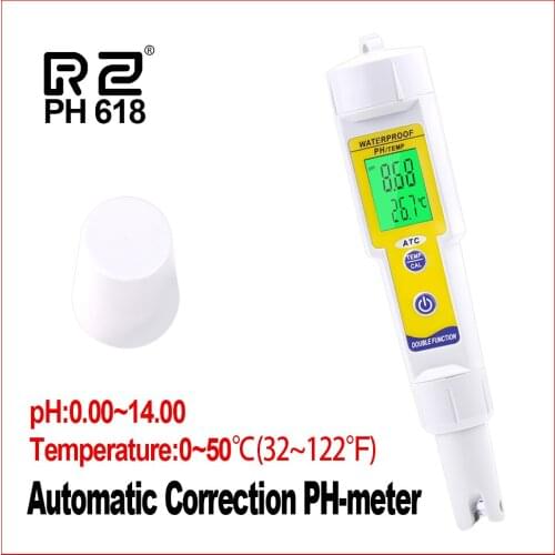 RZ Professional ph tester digital Pen-Type Water Quality Mini Waterproof Acidity Meter Quality Analysis Device PH-618