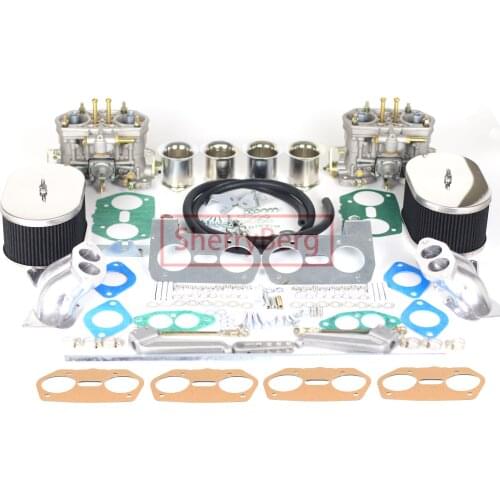 SherryBerg New Carburador Carbuetor EMPI EMP Carb WEBER Carburetor Kit Type 3 T3 Manifolds Dual FOR VW Bus 40MM 44MM 48MM IDF