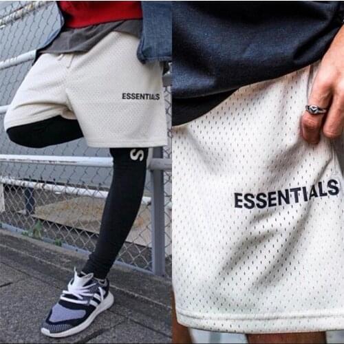 2021 Brand Fashion Essential Shorts Mesh Compression Streetwear Hip Hop Basketball Shorts Male Sports Fitness Mens Shorts