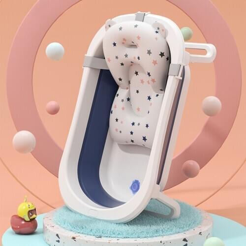 Folding Bathtub Baby Folding Bath Temperature Sensitive Household Thickening Large Newborn Children Bathing Bathtub Baby Bathtub