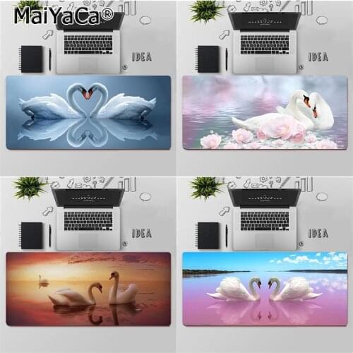 MaiYaCa Top Quality Swan Lake Rubber PC Computer Gaming mousepad Free Shipping Large Mouse Pad Keyboards Mat