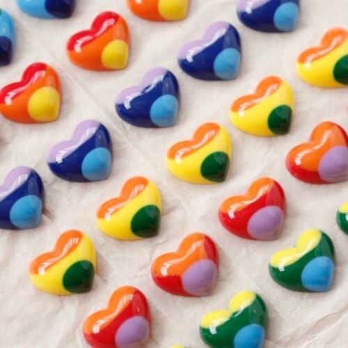 Fun Love Earrings Resin Patch Colorist Series Contrasting Peach Heart DIY Handmade Earrings Accessories Material