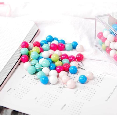 150pcs unique Mixed Candy Color Pushpin Thumbtack for Home Office Drawing Pins Cork Board Push Pin Photo Wall Map Markers