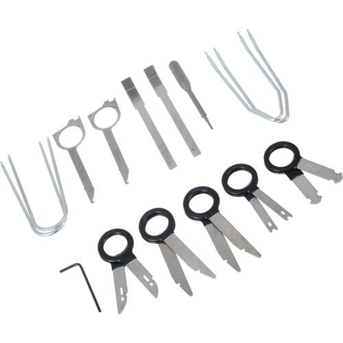 20pcs/set Professional Car Radio Removal Key Tool Kit Audio Tools Keys Stereo CD Repair Hand Tools Set Removal Tool