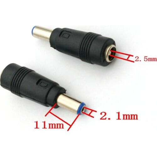 200pcs 5.5mm X 2.5mm Female TO 5.5MM X 2.1MM DC Plug adapter Connectors