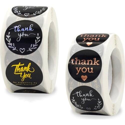 25Pcs/Bag Various Gift Packaging Thank You Children’s Party Stationery Stickers 25MM Refrigerator Decoration Stickers