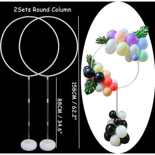 7/13/19 Tube Balloon Holder Balloons Stand Column Ballon Arch Birthday Party Decorations Kids Adult Wedding Christmas Decoration