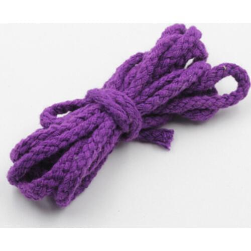7mm 90 yards/lot DIY Handmade 100% Cotton Rope Purple Woven Cotton Cord/String for Diy Accessories Bag Craft Projects