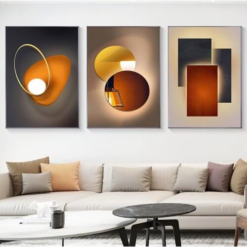 Abstract Geometric Modern Minimalist Wall Art Canvas Painting Nordic Posters And Prints Wall Pictures For Living Room Home Decor