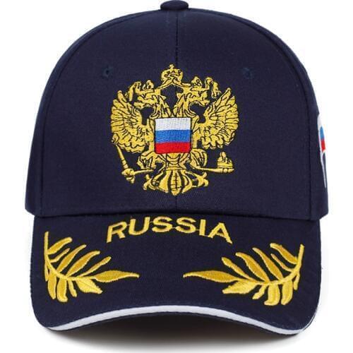 Fashion Russia Baseball Cap Embroidery Flag Snapback Hats Sandwich Bill Adjustable Caps for Men Women