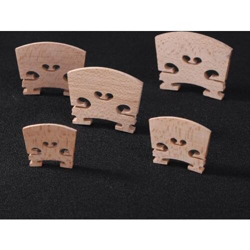 Maple High Hardness Timber Violin Bridges Decorative Pattern Wooden Violin Bridge Stringed Instrument Prodcuts
