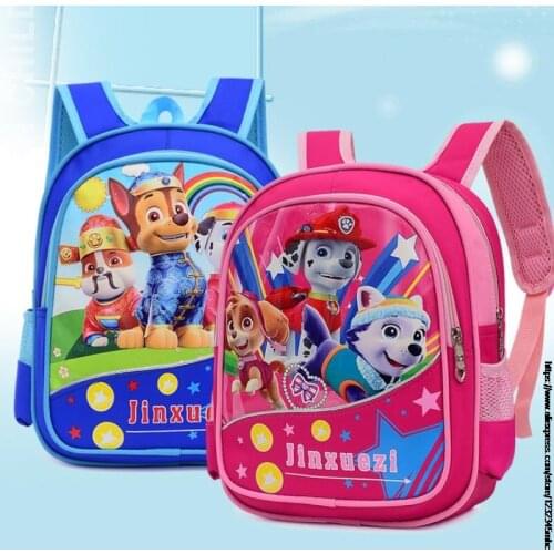 Kids Cool PAW PATROL Rucksack Children Cartoon Anime Kindergarten Knapsack Mochila Baby Boys Girls Bookbag Toddler Backpack
