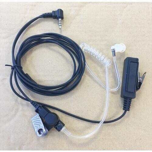 Long big PTT air tube 3.5mm Y plug headphone for Yaesu Vertex VX1R 2R 3R 5R FT60R FT50R VX160 VX168 VX110 VX150 VX180 VX400 etc