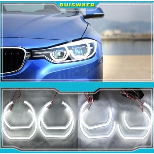 For BMW 7 Series E38 1995-2001 XENON headlight DTM M4 Style Ultra bright led Angel Eyes DRL halo rings Retrofit Accessories