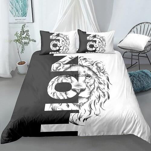 Home Textiles APE/COBRA/WOLF/WOLF/LION Letter&Pattern 3D Bedding Set Twin/Full/King/Queen Size Polyester Duvet Cover Bedclothes