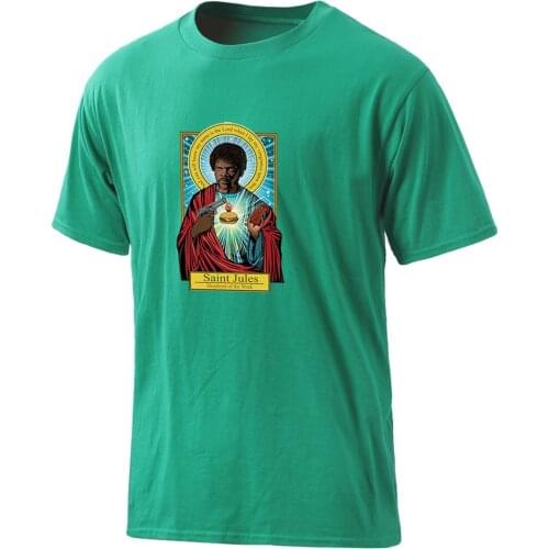 100% Cotton Mens Pulp Fiction T-shirts Harajuku Summer Clothing Round Neck Hip Hop Male Fashion Hipster Tops Casual Retro Homme