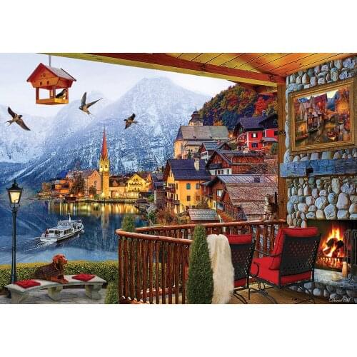 2000 piece ks games lakeside, the Village Harbor puzzle