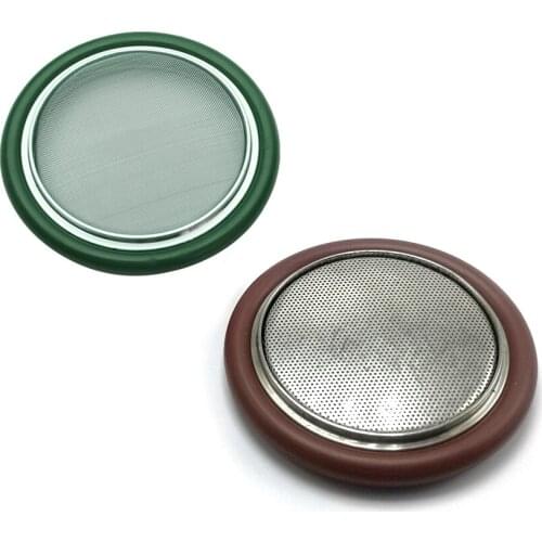 KF16 KF25 KF40 KF50 Fluorine Rubber Bracket With Filter Screen , Vacuum Pipe Fittings O Ring Mesh Center Seal Ring,L004