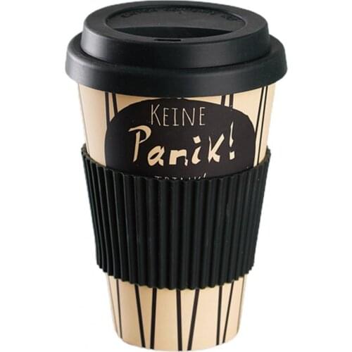 470ml Coffee Mug Bamboo Fiber Decal Design Insulation Portable Bamboo Fiber Degradable Water Cup for Travel Drinkware