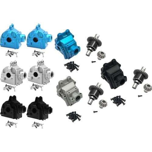 Metal RC Car Gearbox Upper Lower Gear Box Housing Upgrade Part for Wltoys 144001 1:14 Model Car Buggy Truck Accs