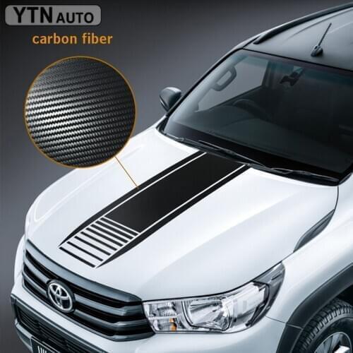 Car Modified Decals Hood Scoop Stripe Styling Graphic Vinyl Scratch Stckers Custom Fit For Toyota FORD NISSAN HONDA For All Car