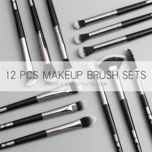 MAANGE Pro Makeup Brushes Set 12 pcs/lot Eye Shadow Blending Eyeliner Eyelash Eyebrow Brushes For Makeup #297567