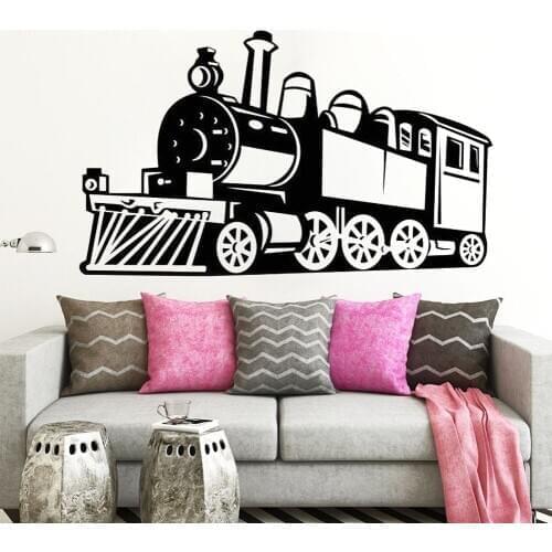 Train Wall Sticker Decals Home Interior Design Living Room Decor Bedroom Wall Art Murals Nursery Decor Waterproof Sticker HY1245