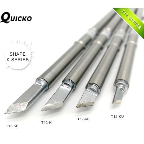 SHAPE K series T12-KF T12-K T12-KR T12-KU T12 Iron Tip For FX951 STC AND STM32 OLED Soldering