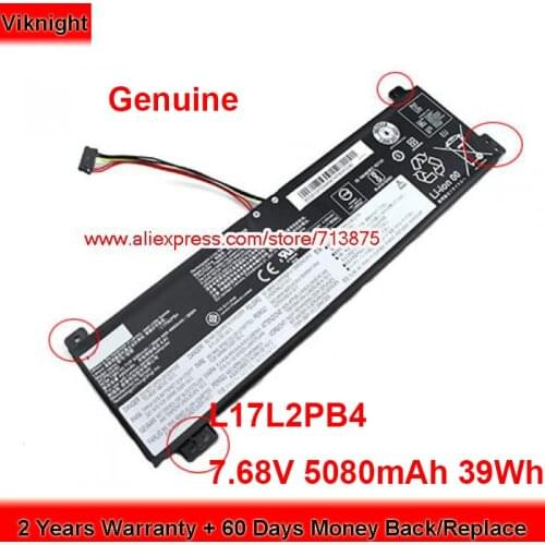Genuine L17L2PB4 Battery 5B10W67318 for Lenovo V130-15IGM V330-15IKB L17C2PB4 L17M2P83 Laptop 7.68V 5080mAh 39Wh
