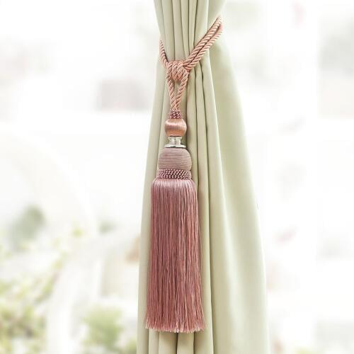1PC Accessory Home Window curtain clip accessories Hanging Belt Ball curtain strap khaki red Curtain tassel tieback CP085 *30