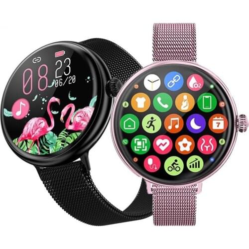 UP9 Woman Smart Watch Girl Milan strap Heart rate Female physiological Cycle Menstrual Ovulation Pregnancy period Sport Watch